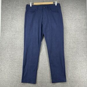 Rhone Commuter Slim Performance Pants Men Size 32x28 Blue Casual Five Pocket